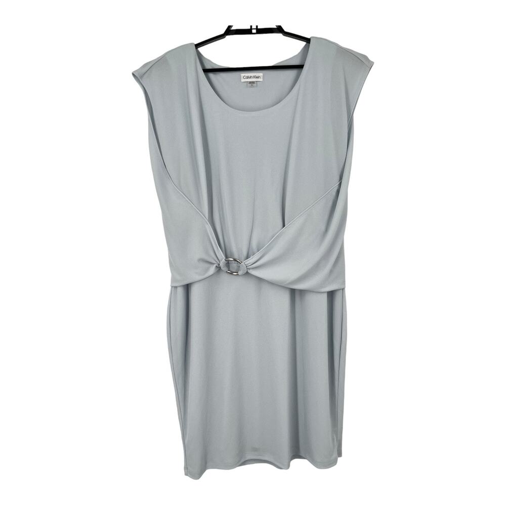 Calvin Klein dress Dolman Sleeves cinched waist sheath size 16